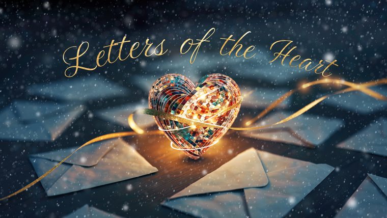 Mosaic Heart | Sukh Sandhu A mosaic heart glows among envelopes, representing letters and love as part of a personal story about standing up for what.