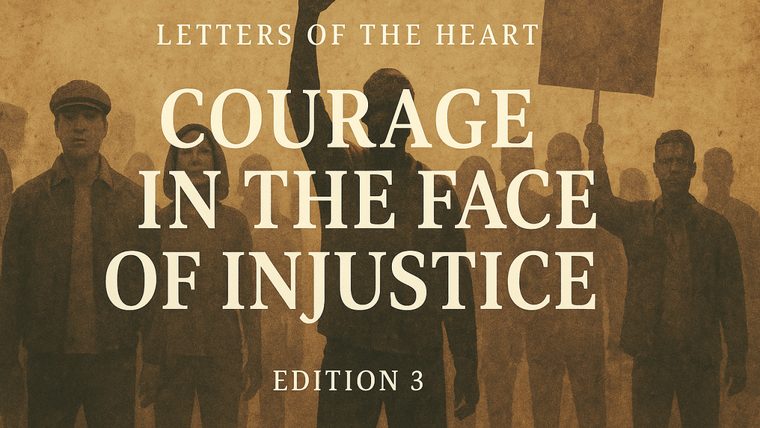Protest | Sukh Sandhu A vintage-style cover illustrates a protest for social justice, reflecting themes of courage and compliance.